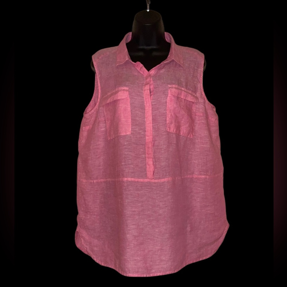 Jones New York Pink Sleeveless Top